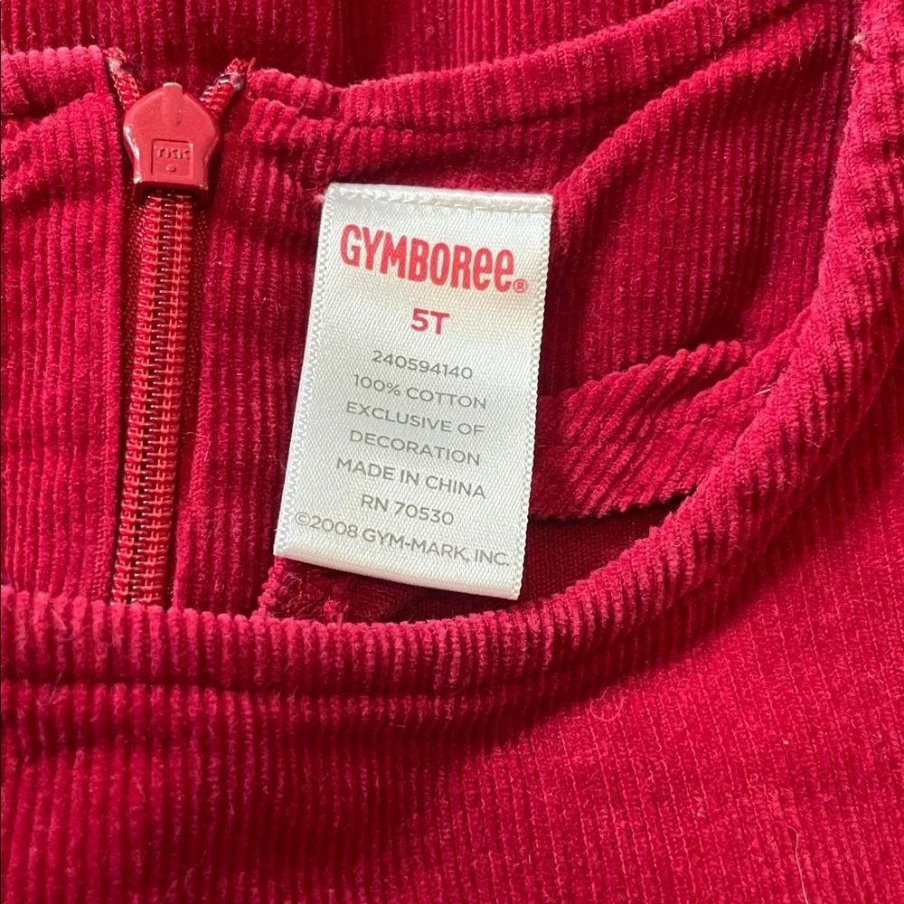 2009 Gymboree “Holiday Panda” Panda Corduroy Jumper, Size 5T